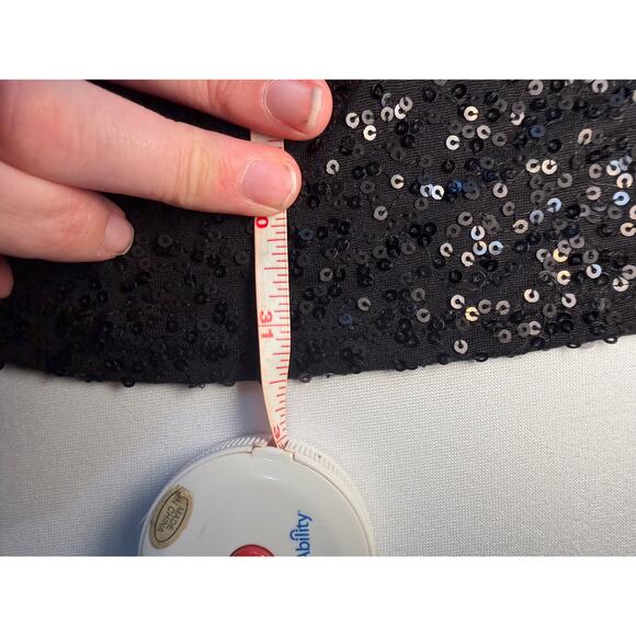 Eileen Fisher silk sequin tunic top women's medium - Picture 5 of 5